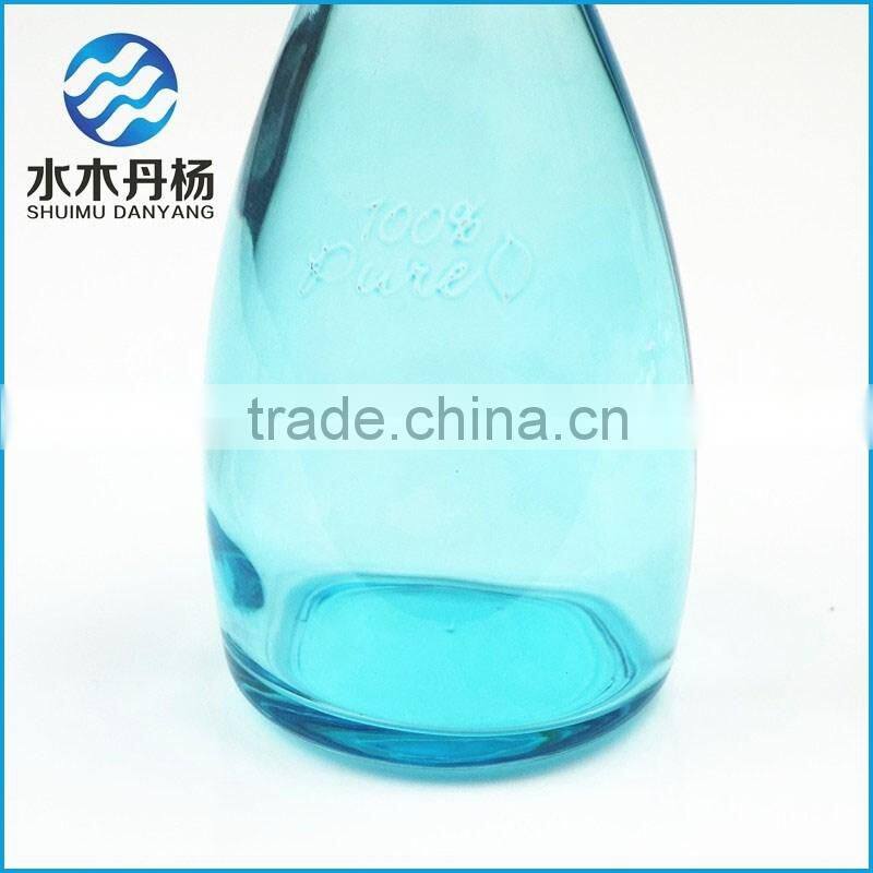 New arrival beautiful design cosmetic lotion glass bottle with white plastic pump sprayer