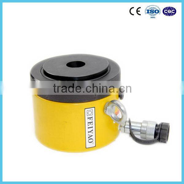 CLP-5002 500 ton 45mm stroke single acting pancake lock nut hydraulic ram