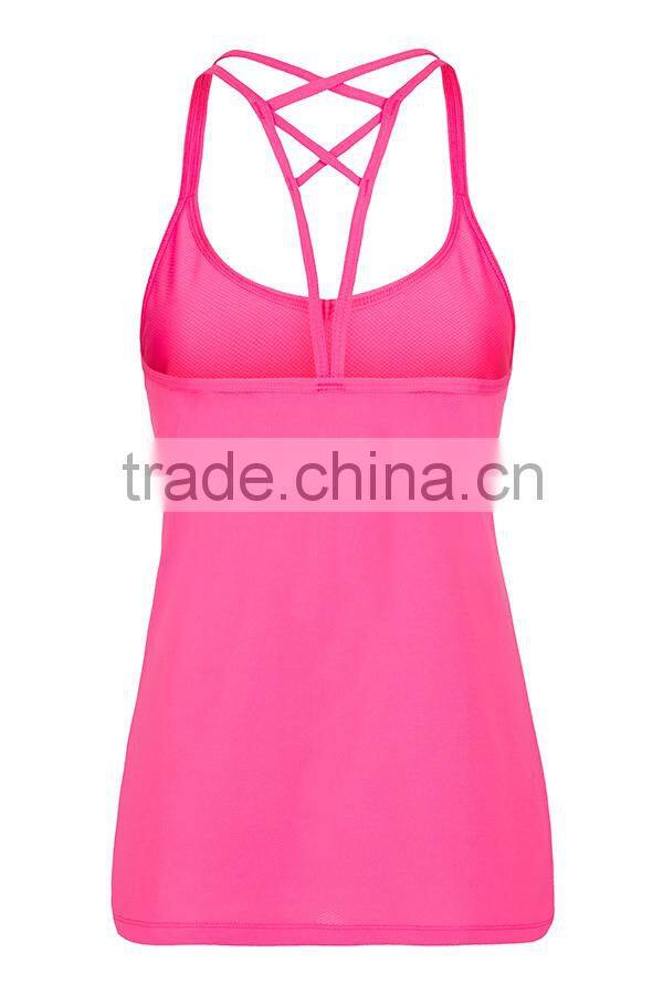 wholesale oem alibaba cotton spandex rose red racerback tank tops