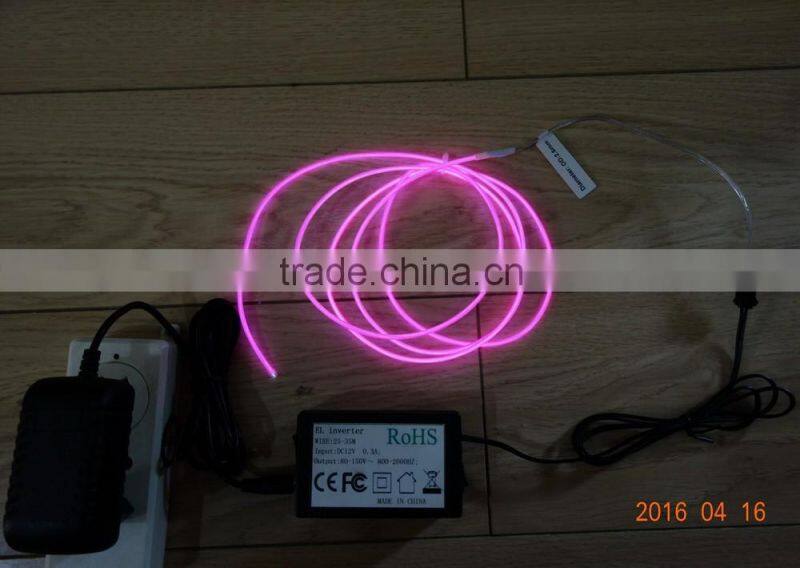 Super luminance 2.6mm Yellow EL WIRE For AC110V-240V 25M-35M EL INVERTER