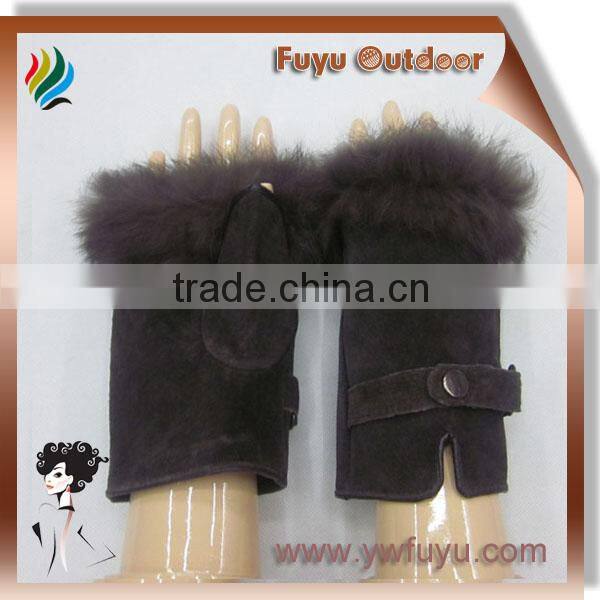 fingerless leather gloves
