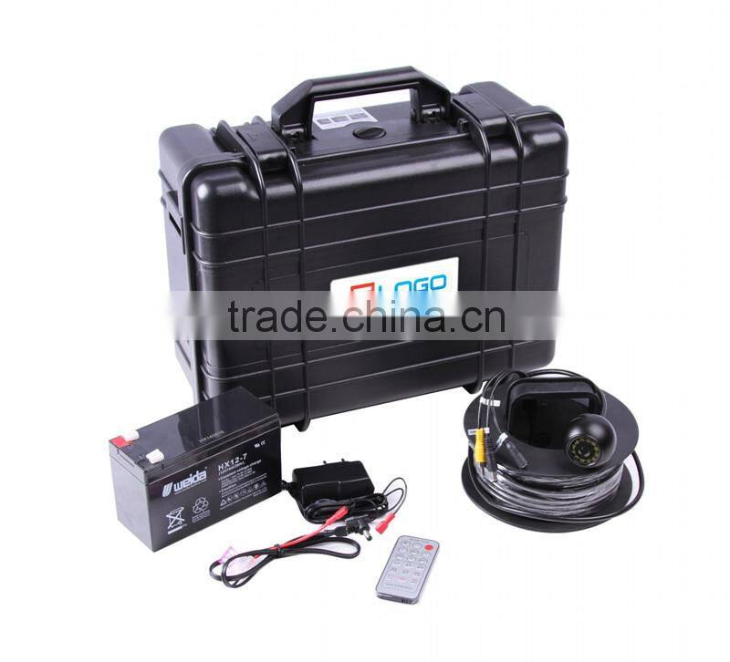 CCTV Underwater Fishing Camera Color 1/3 SONY CCD 650TVL White LED Lights Night Vision Waterproof 20M Cable Fish Finder Max 16GB