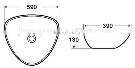 Y122 Washing Basins china Ceramic sanitary ware