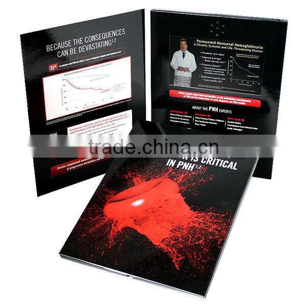 Marketing expand video brochure to play ads