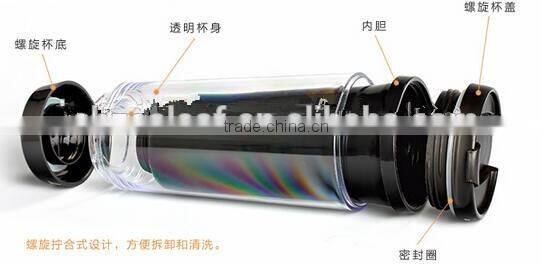 12OZ thermal plastic tumbler ,bap free paper insert plastic tumbler,paper insert thermos cup