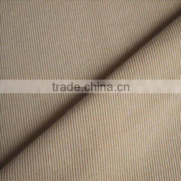 Cotton Fabric Poly Core Yarn French Rib Textile Fabric
