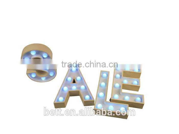 Led crystal bulb white ,red ,pink heart shape marquee letters lights for wedding decoration