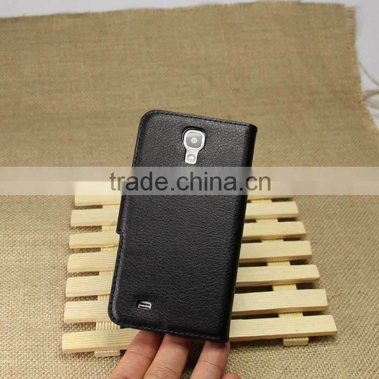 Wholesale Folio Stand Case for Samsung GALAXY S4 i9500 PU Leather Flip Cover with Wallet