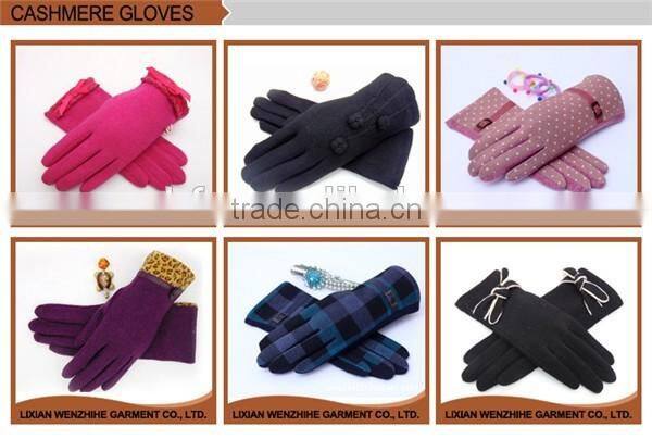 Great Checkered Handmade Touch Screen Bicycle Ladies Gloves