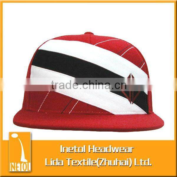 High quality embroidery flat brim cotton hiphop cap