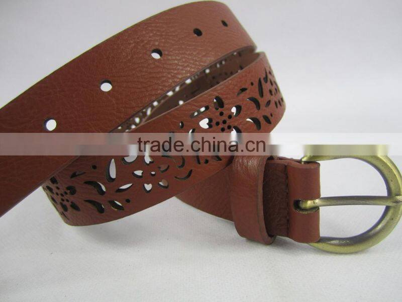 women's perforated jeans garment belt for trousers