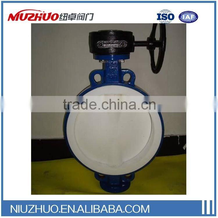 High quality Pneumatic fluorine butterfly valve en alibaba
