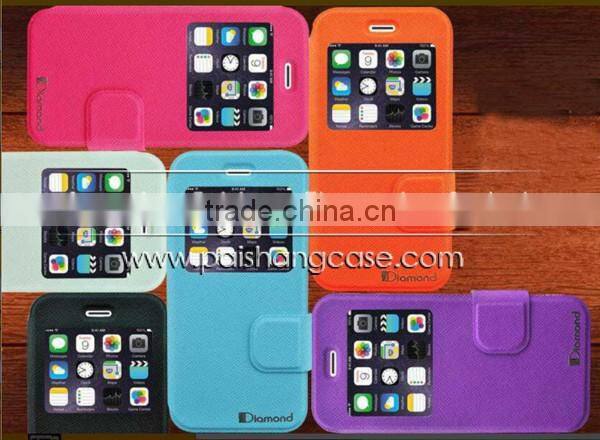 Flip leather case cover for Apple iphone 6