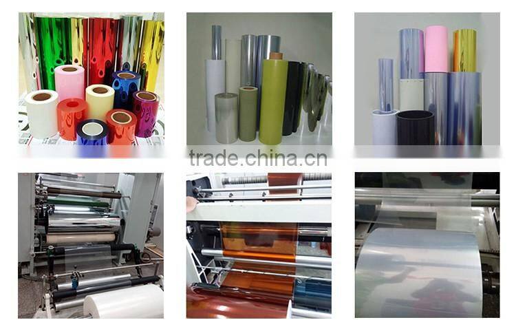 Transparent blue pharma pvc film roll in high quality