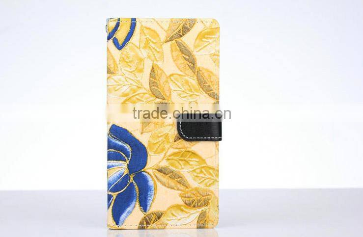 Best Selling stand Color painting for Sony Xperia Z3 wallet cell phone case cover