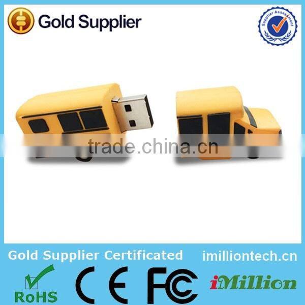 new design school bus usb flash drive with cheap price