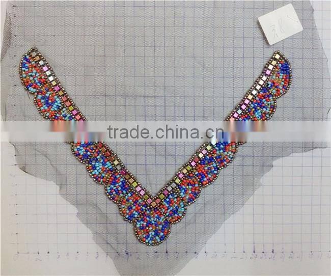 Fashion New Arrival Beaded Collar Neckline