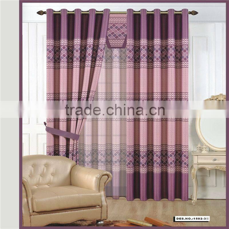 Polyester blackout printed curtain fabric