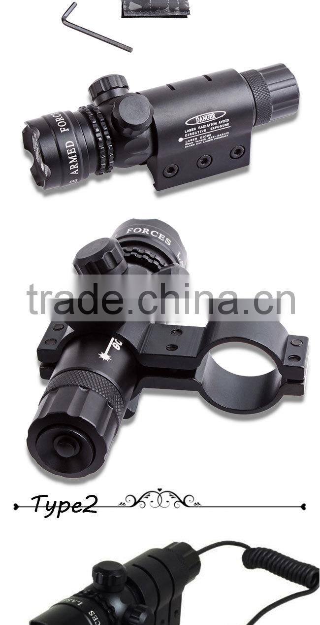 BIJIA tactical green red mil dot laser sight scope