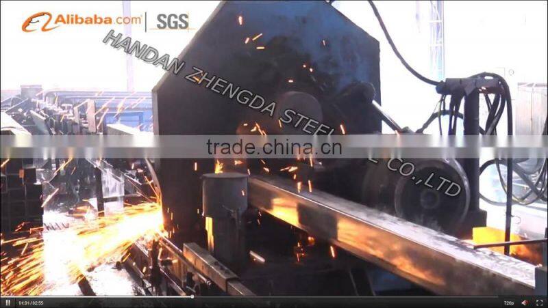 Q235 75*75 Square ASTM A500 Galvanized Steel Pipe