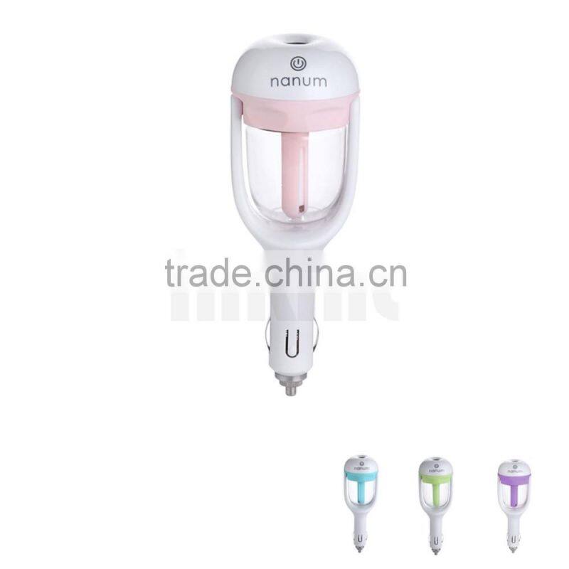 New Creative Gift 50ml Mini Car Humidifier Portable Air Purifier Essential Oil Diffuser Aromatherapy Mist Maker Car Accessories