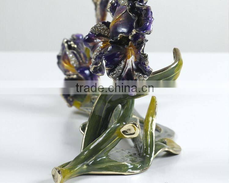 RORO Happy iris crystal glass enamel photo frame picture frame