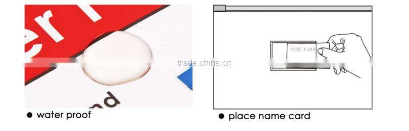 Transparent Clear PVC Zipper Pocket/Plastic Document Bag with Zipper