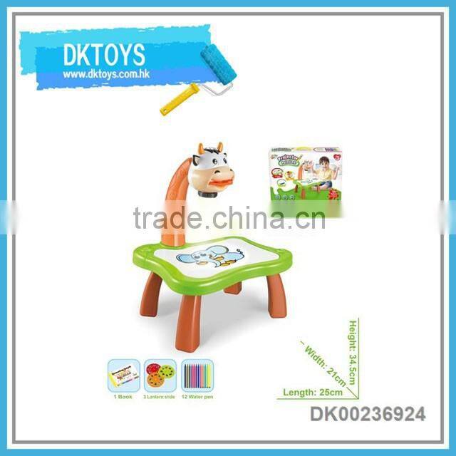 Educational smart projector painting machine toys with music