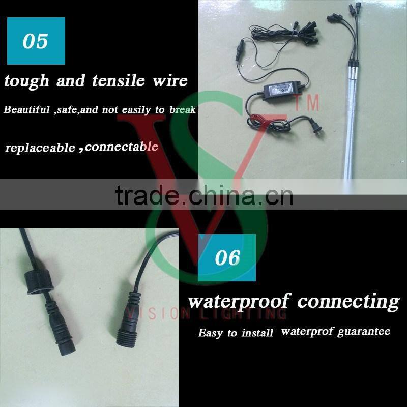 12V 50cm waterproof disposable meteor led shower light