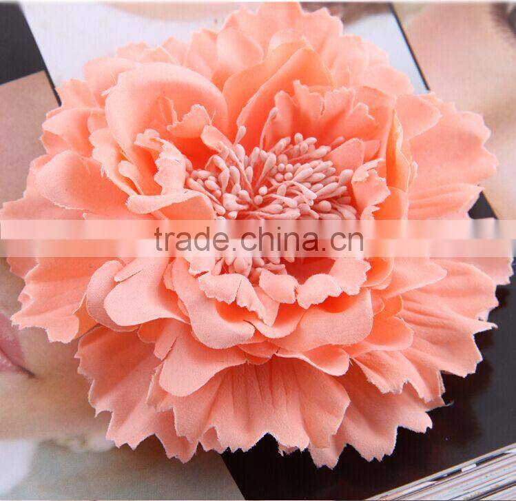 Fashion big cheap artificial flower corsage clip
