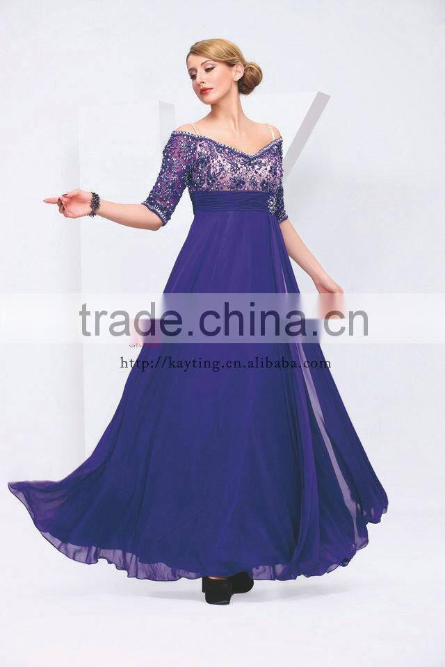 Full sexy vedio lace front short and long back wedding dress short front long back prom dress