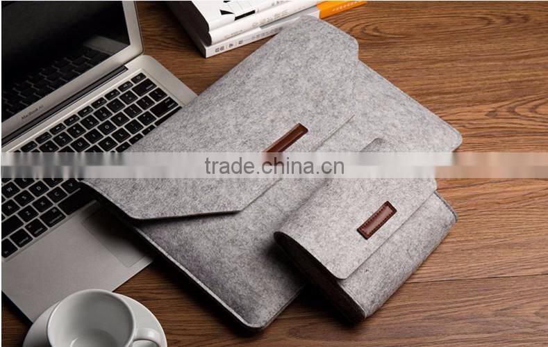 Boshiho high Quality Felt Sleeve Carrying bag Ultrabook Laptop bag for Apple Macbook Pro