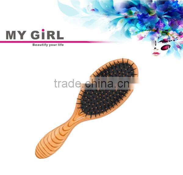 New MY GIRL custom hair brushes Professional Wooden Printing soft bristle hair brush
