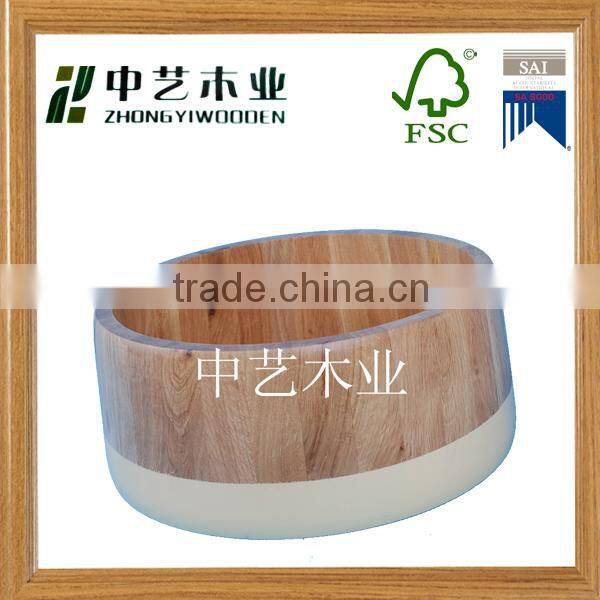FSC&SA8000 approved unfinished pine wood wooden snack bucket for children