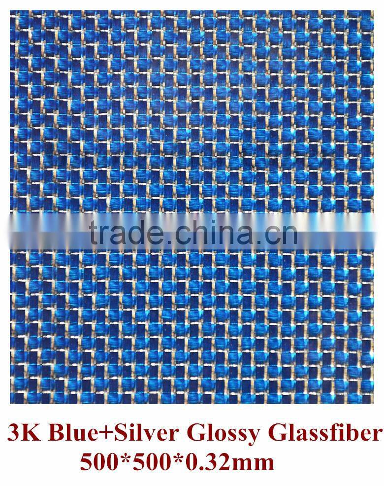2016 High quality 3K blue glossy twill clear epoxy fiberglass sheets hot sale in worldwide