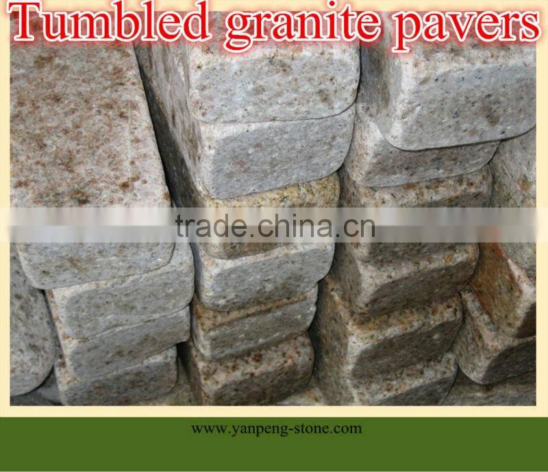 China tumbled granite pavers