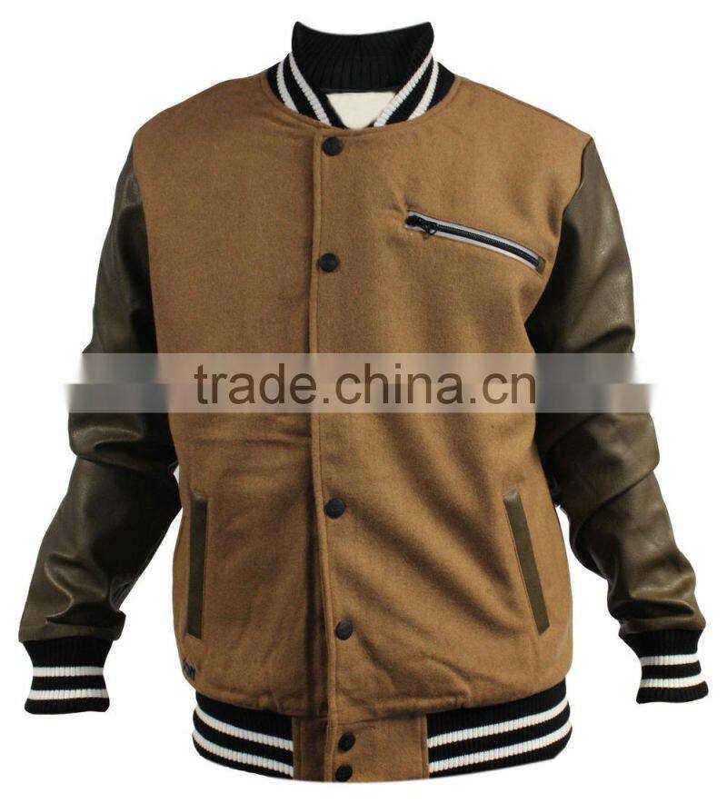 American Baseball Jackets, varsity jackets wool with leather