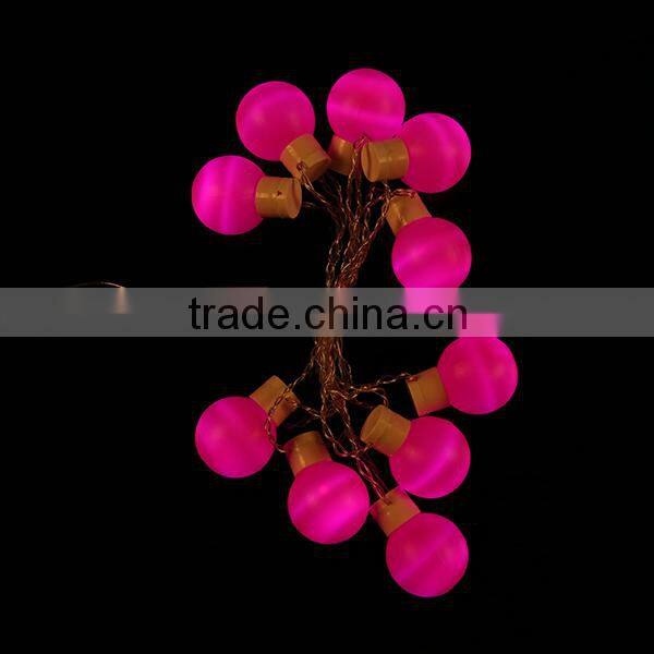christmas deco copper wire led ball string light