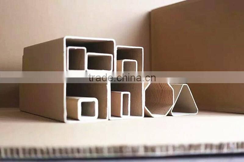 High strength square paper tube