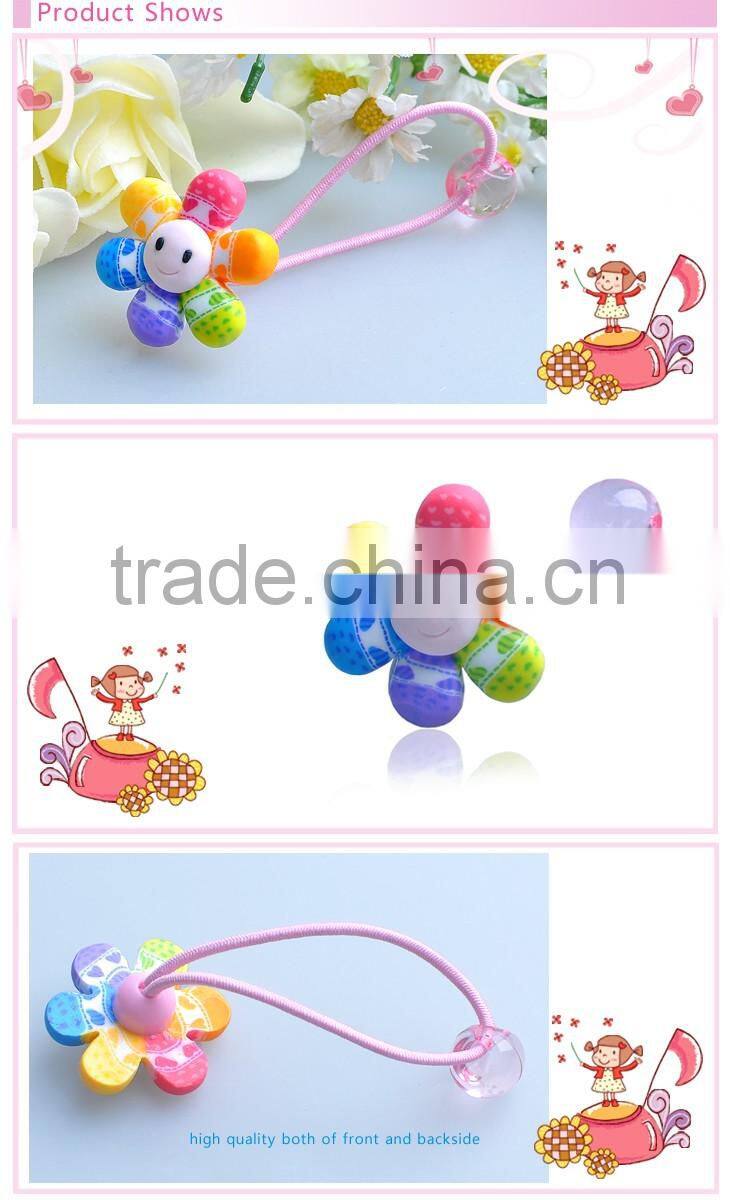 Children Kids Girls Flower Kids Hair Accessories Topknot