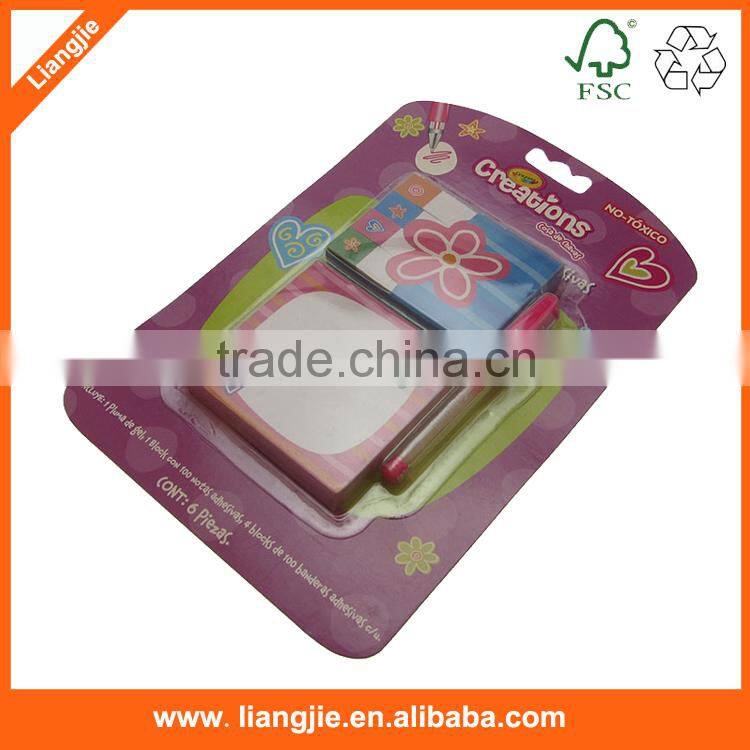 Printing sticky note sets, colorful sticky memo pads, memo pads with pen