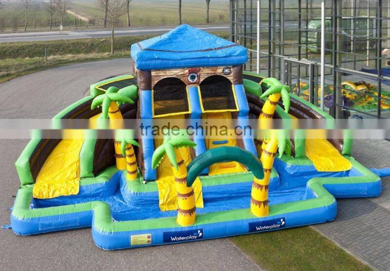 Jumpfun inflatable water slide JFIS-1211 inflatable water park kids inflatable wet slide