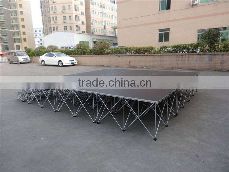 Manufacturer Price! Portable Stage Color Black Or Grey Wedding Stage Backdrop Decoration