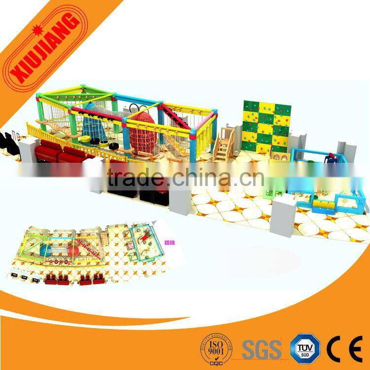 Challenging Ropes Obstacle Adventure Playground Equipment For Chilren