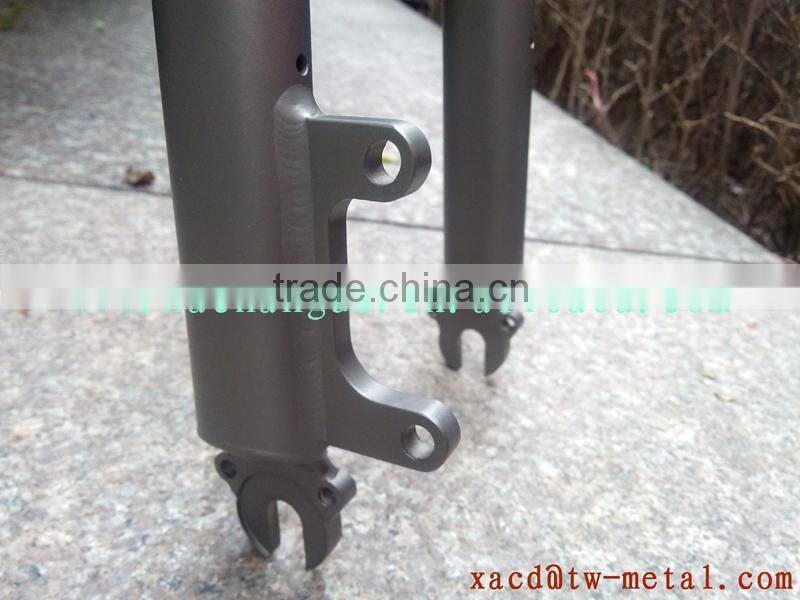 titanium road bike fork with sand blast finished road bicycle fork hot sale road bike fork