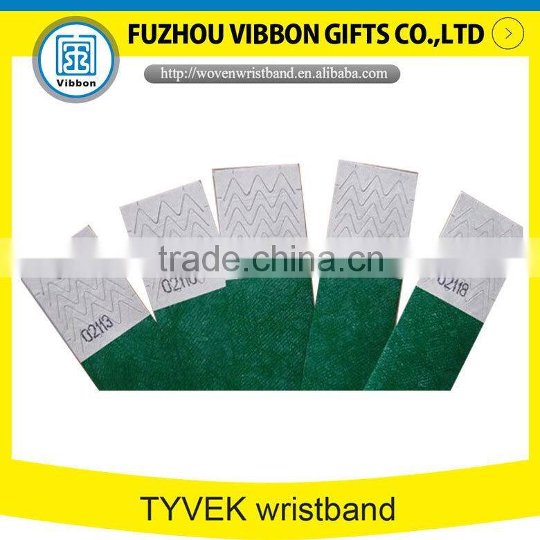 Multicolor promotional paper tyvek wristband for events