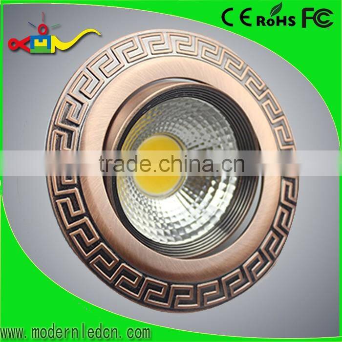 high class 3 inch 7w antique down light led