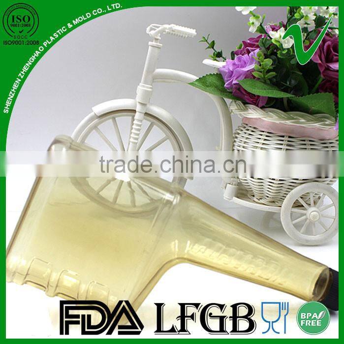 high quality clear popular square plastic bottle 500ml for fuel oil packaging