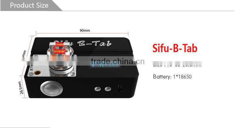 Newly design UD 70w box mod Sifu B Tab with coil burning deck