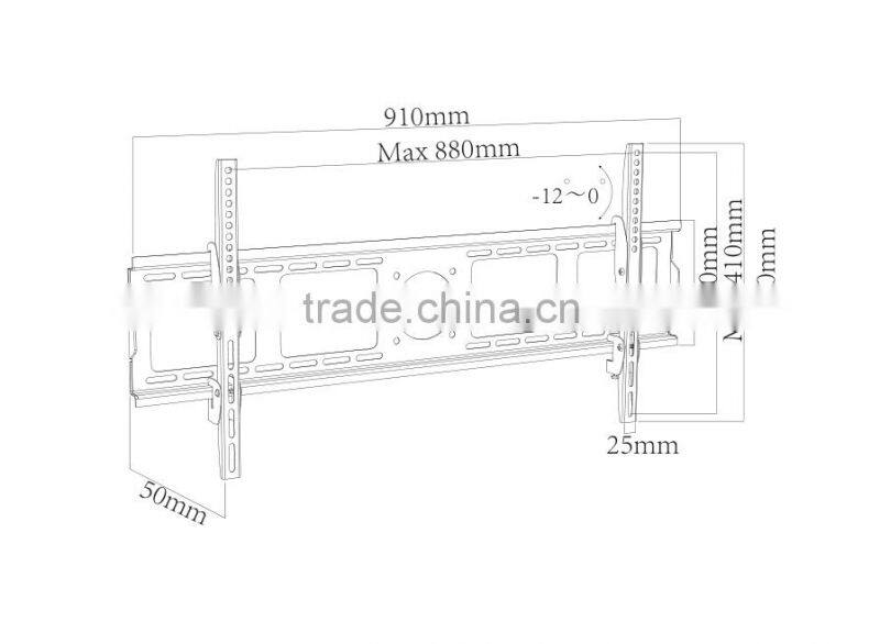 Sliding tv wall mount for 42"-85", wholesale stainless steel tv mount